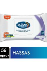 Activex Antibakteriyel Islak Mendil Hassas 56'lı